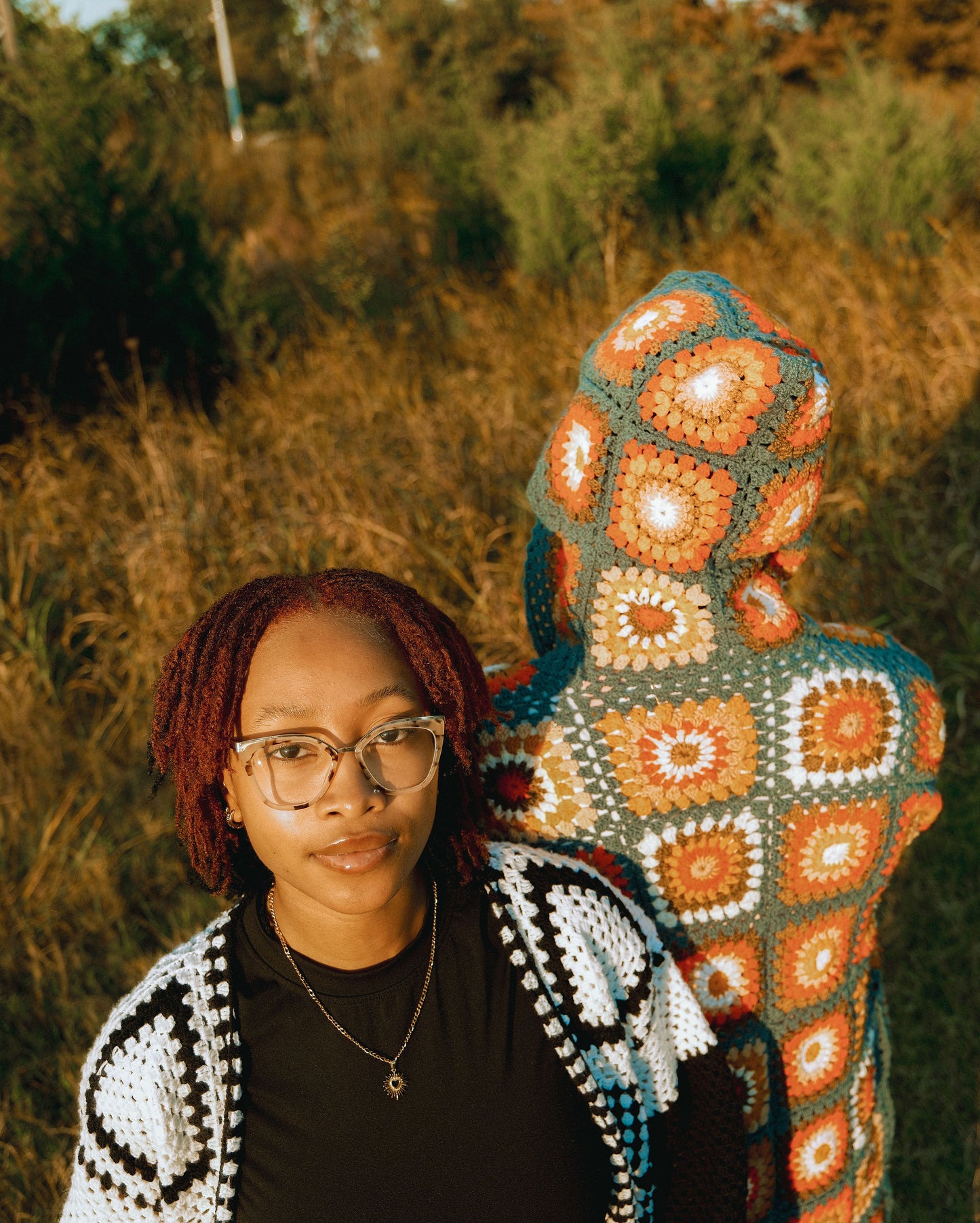 Harmony Stitch Granny Square Hoodie